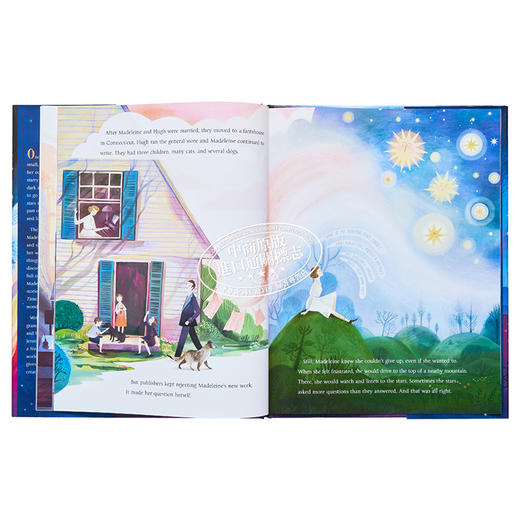 【中商原版】A Book, Too, Can Be a Star 马德琳·恩格尔的故事和时间的皱纹 英文原版进口 4到8岁 儿童绘本 Adelina Lirius 商品图4