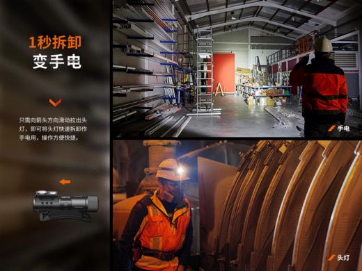 Fenix菲尼克斯HM71R头灯强光充电超亮21700电池长续航头戴工业灯 商品图4