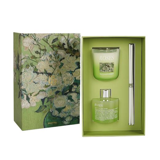 大都会艺术博物馆大师系列 梵高【玫瑰低语】无火香薰蜡烛香氛套装礼盒 商品图4