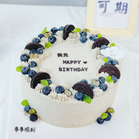 烤爱·生日蛋糕系列·奥利奥·蓝莓巧克力奥利奥·聚会生日节日【仅限深圳同城配送】
