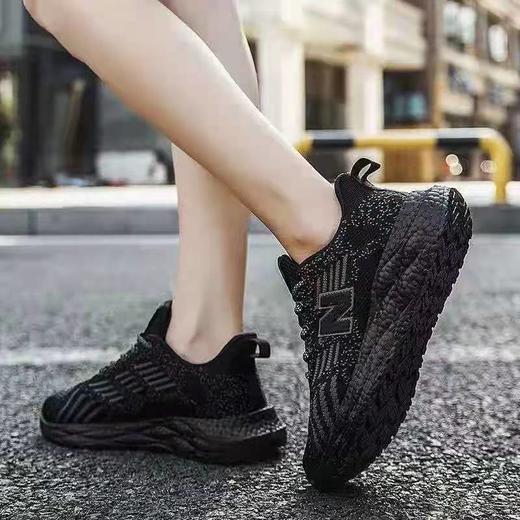 「黑白两色！男女同款」经典款四季情侣跑步鞋男鞋休闲运动女鞋N字鞋 商品图2