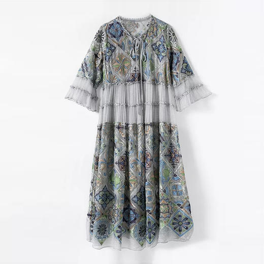 裁缝学苑AS26大码胖人刺绣连衣裙纸样女装雪纺妈妈裙新款裙子打板 商品图4