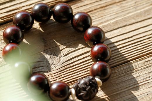 XYZT0027°添福/貔貅印度小叶紫檀手串 商品图7