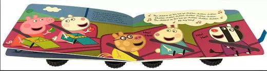带车轮玩具书Peppa Pig the Wheels on the Bus粉红猪小妹 公车上的轮子 商品图1
