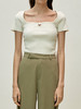 Viktoria Chan | SS23114 Tine short sleeve knit [针织短袖上衣 黑 / 白 ] 商品缩略图11