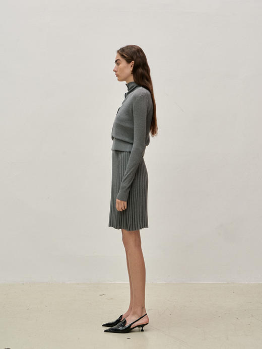 Viktoria Chan | SS23098 Shelby mini cardigan [针织开衫 灰 ] 商品图6