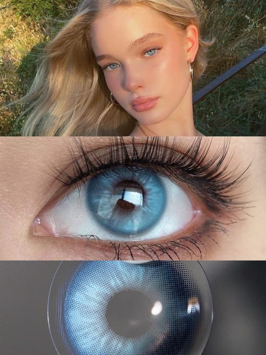 日抛 bollycon 艾莎冰蓝 好好看啊 10片 含硅水凝胶 日抛无售后 商品图5