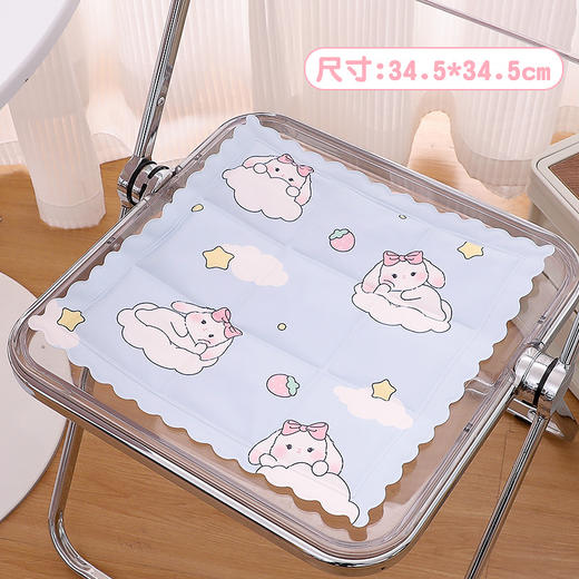 2023夏季凝胶坐垫冰垫 可折叠卡通冰凉垫 汽车办公降温靠垫椅子垫 商品图7