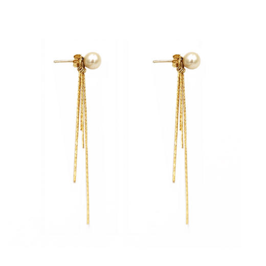 推荐！Alix Yang Macy Hoops 经典小众饰品 金属水滴形极简耳环 硬质流苏耳环 杨采钰同款 商品图3