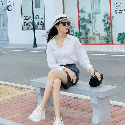 【百图lulu定制】【百慕大短裤】【送腰带】显高 休闲慵懒范儿  西装短裤 商品图3