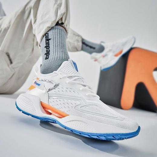 「三色可选！飞织+滴塑材质」2023新款男士跑步运动飞织网面厚底轻便软底慢跑休闲老爹鞋子 商品图3