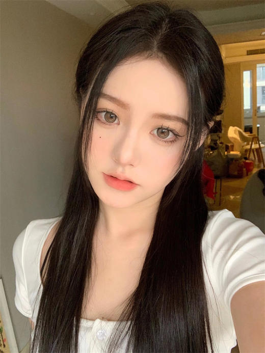 正品半年抛 gugucon系列牛乳冻美瞳  直径14.5着色13.8  韩国产 商品图5