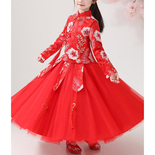 裁缝学苑TS03女童汉服上衣裙子纸样儿童装新款中国风唐装旗袍版型 商品图1