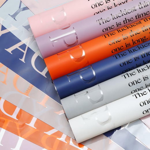 爱情海--渐变英文玻璃纸 商品图0