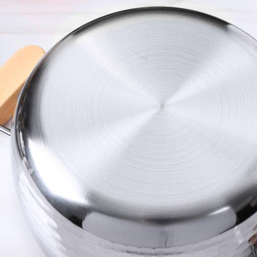 【KEYIOW双耳雪平锅汤锅(赠锅盖)】一锅=两锅（汤锅＋蒸屉）电磁炉也可用，不挑炉具 商品图10