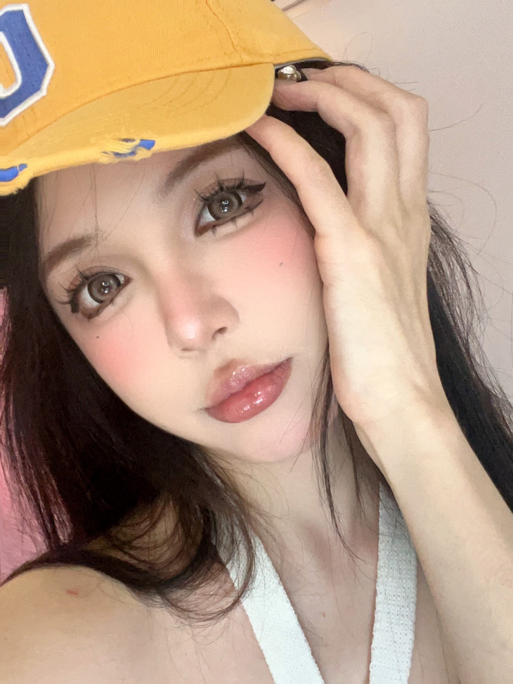 Hanawink美瞳 年抛隐形眼镜 泪光熊14.5mm 1副/2片 左右可不同度数-VVCON美瞳商城14