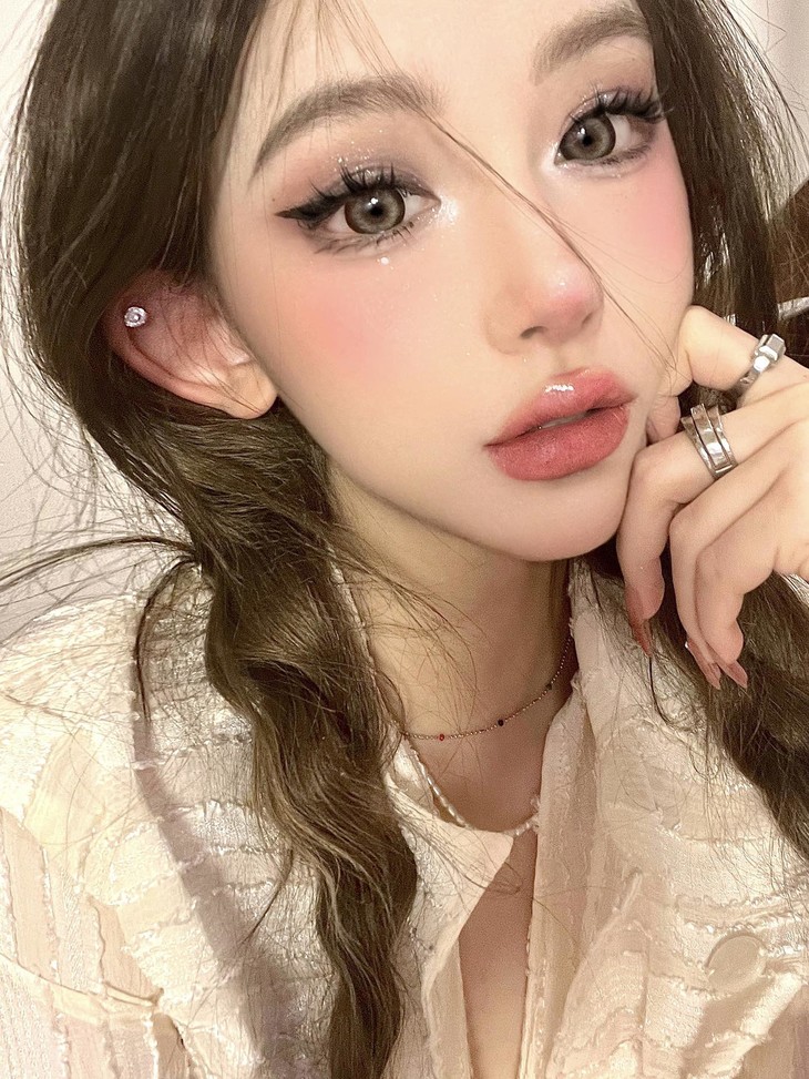 Hanawink美瞳 年抛隐形眼镜 泪光熊14.5mm 1副/2片 左右可不同度数-VVCON美瞳商城19