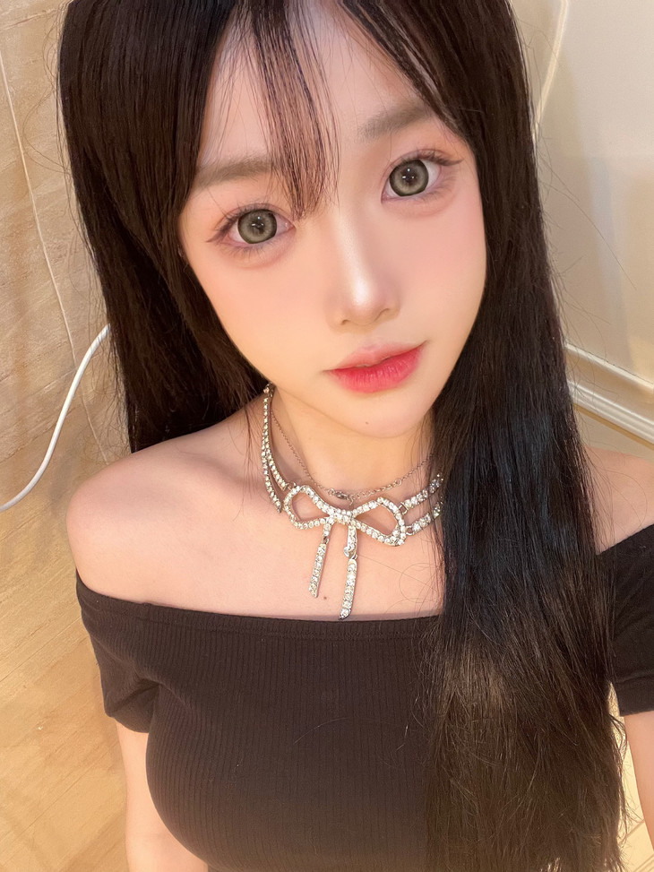 Hanawink美瞳 年抛隐形眼镜 泪光熊14.5mm 1副/2片 左右可不同度数-VVCON美瞳商城30