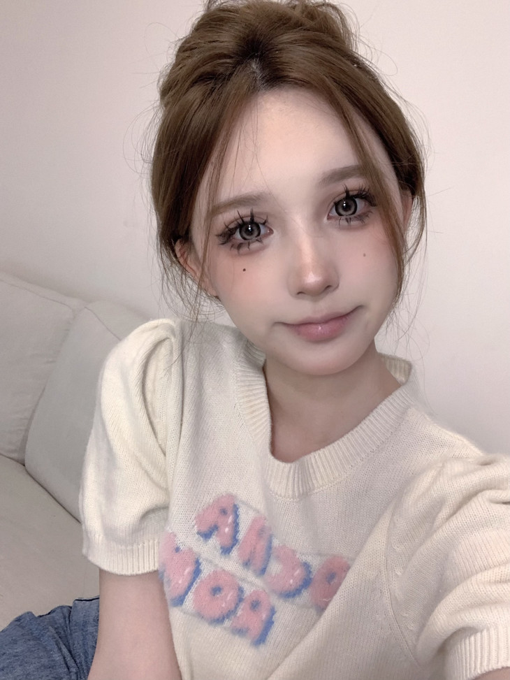 Hanawink美瞳 年抛隐形眼镜 泪光熊14.5mm 1副/2片 左右可不同度数-VVCON美瞳商城22