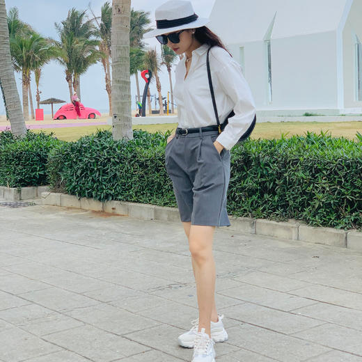 【百图lulu定制】【百慕大短裤】【送腰带】显高 休闲慵懒范儿  西装短裤 商品图2