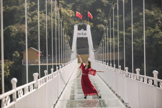 三峡九凤谷 【深度体验游】云上天桥+高空漂流+丛林滑道+往返观光车 商品图4