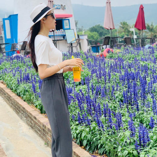 【百图lulu定制】【竹子西裤】直筒 小脚  九分裤 商品图4