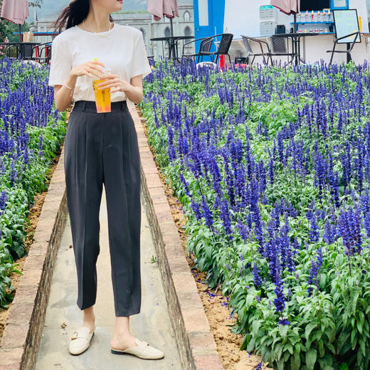 【百图lulu定制】【竹子西裤】直筒 小脚  九分裤 商品图3