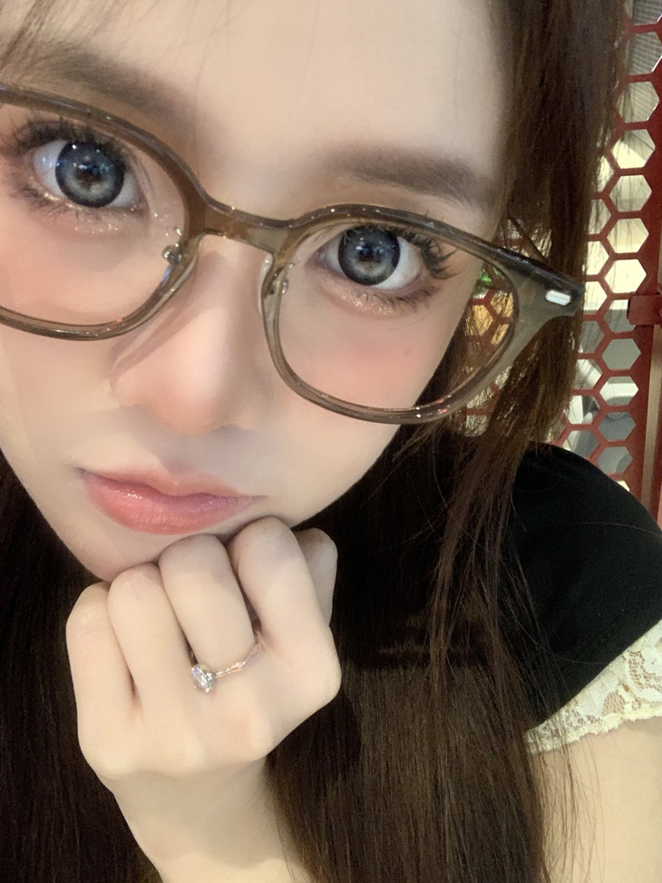 Hanawink美瞳 年抛隐形眼镜 涉谷飒飒14.5mm 1副/2片 左右可不同度数-VVCON美瞳网16