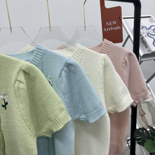 【华伦天奴Valentino·Orlandi】复古淡雅小花针织短袖-6910款！！复古慵懒风拉满，耐看不厌久穿不变，瞬间提升品味，简约感/气质休闲 商品图13