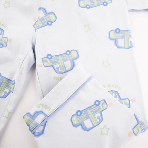 棉果果商场同款春季新品（5A）级抗菌90-130尺码内衣家居服睡衣套装2件套对开套装M111304223101 商品图4