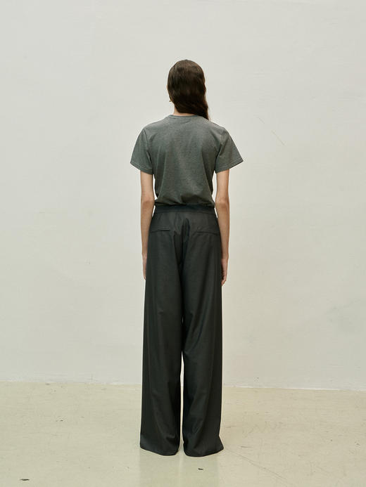 Viktoria Chan | SS23057 Stina flowy trousers [ 高开叉阔腿裤 黑 / 灰 / 卡其 ] 商品图13