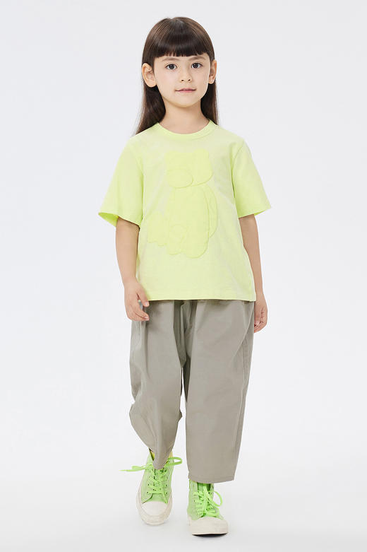 jnby  23年夏款   针织棉立体图案短袖T恤  1N4111970 商品图0