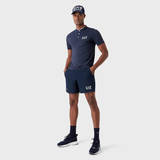 EMPORIO ARMANI EA7 阿玛尼 男士字母徽标印花短袖polo衫 蓝色 8NPT21 PJEMZ 1554 商品图3