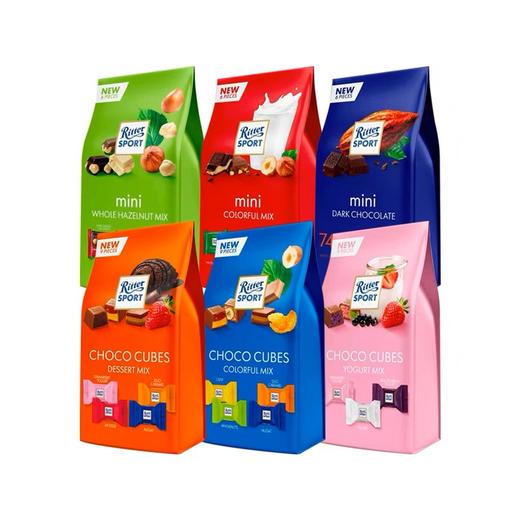 德国瑞特滋巧克力袋装什锦口味多彩多姿乐享巧味 迷你小块独立包装 045373/045372/045375/045376/045377 商品图0