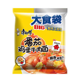 康师傅大食袋番茄鸡蛋牛肉面【152g】