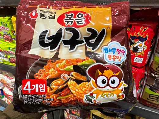 农心小浣熊拌面548克 4连包 商品图0