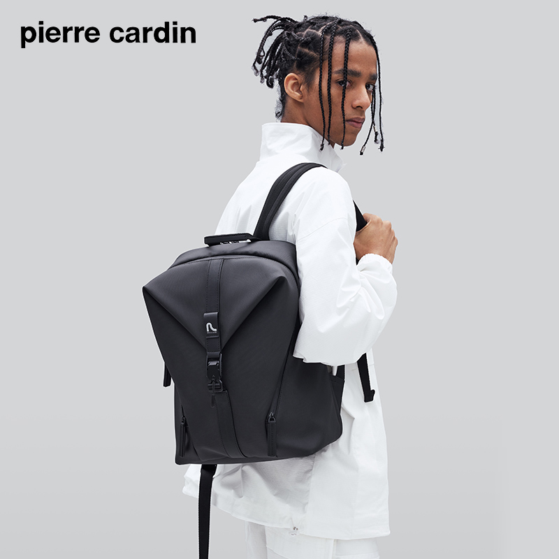 皮尔卡丹magician系列 男士休闲简约双肩包电脑包