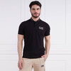 EMPORIO ARMANI EA7 阿玛尼 男士棉质字母徽标印花短袖polo衫 黑色 3RPF18 PJ04Z 1200 商品缩略图0