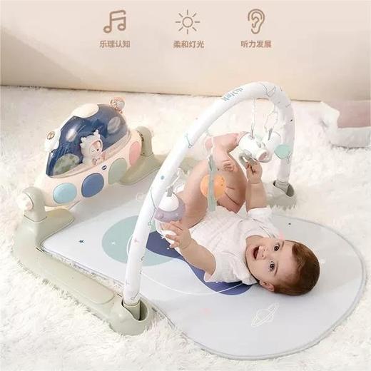 凯驰新生婴儿脚踏钢琴0-1岁宝宝高端豪华太空音乐健身架礼盒 商品图1