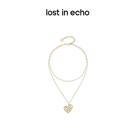 lost in echo设计师品牌小众外星遗迹麦田爱心项链男女同款锁骨链 商品图1