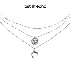 lost in echo原创设计师款外星遗迹系列出土银币多层层叠项链小众