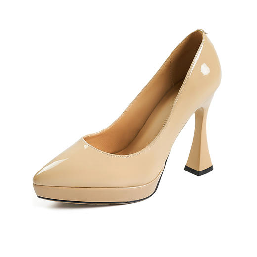 时尚优雅，尖头真皮亮面高跟鞋JH308 商品图14