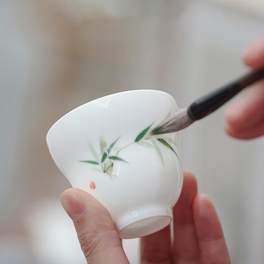 华祥苑茶具 竹报平安9头茶具组套 字画挂件 商品图3