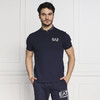 EMPORIO ARMANI EA7 阿玛尼 男士棉质字母徽标印花短袖polo衫 蓝色 3RPF18 PJ04Z 1554 商品缩略图0