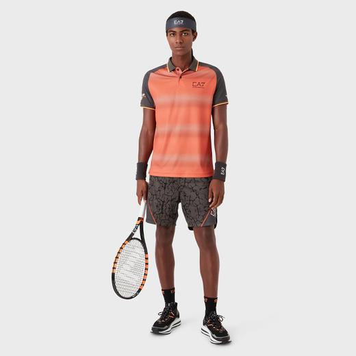 EMPORIO ARMANI EA7 阿玛尼 男士VENTUS7 技术面料 Tennis Pro 休闲短裤 深棕色 3RPS08 PJPCZ 1997 商品图3