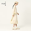 EIN杏色文艺范连衣裙TD22033 商品缩略图1