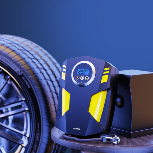 【好物推荐】便携式电动12v轮胎充气机多功能随车汽车充气泵 商品图2