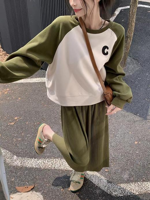 【GZ】无忧购美式圆领华棉复古牛奶丝时尚正肩卫衣5017（截单后7天发货) 商品图5