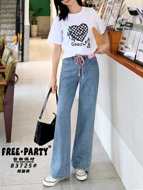 女牛仔直筒裤83725