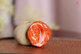 南红精雕【笑佛】吊坠